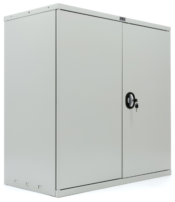 Шафа архівна на 1 полицю (1000*1000*500) металева з замком, сірий Практик - фото 2