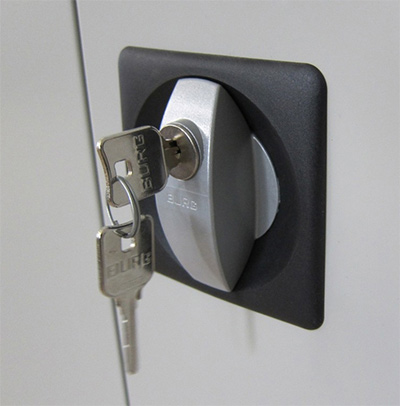 Шафа архівна на 1 полицю (1000*1000*500) металева з замком, сірий Практик - фото 3