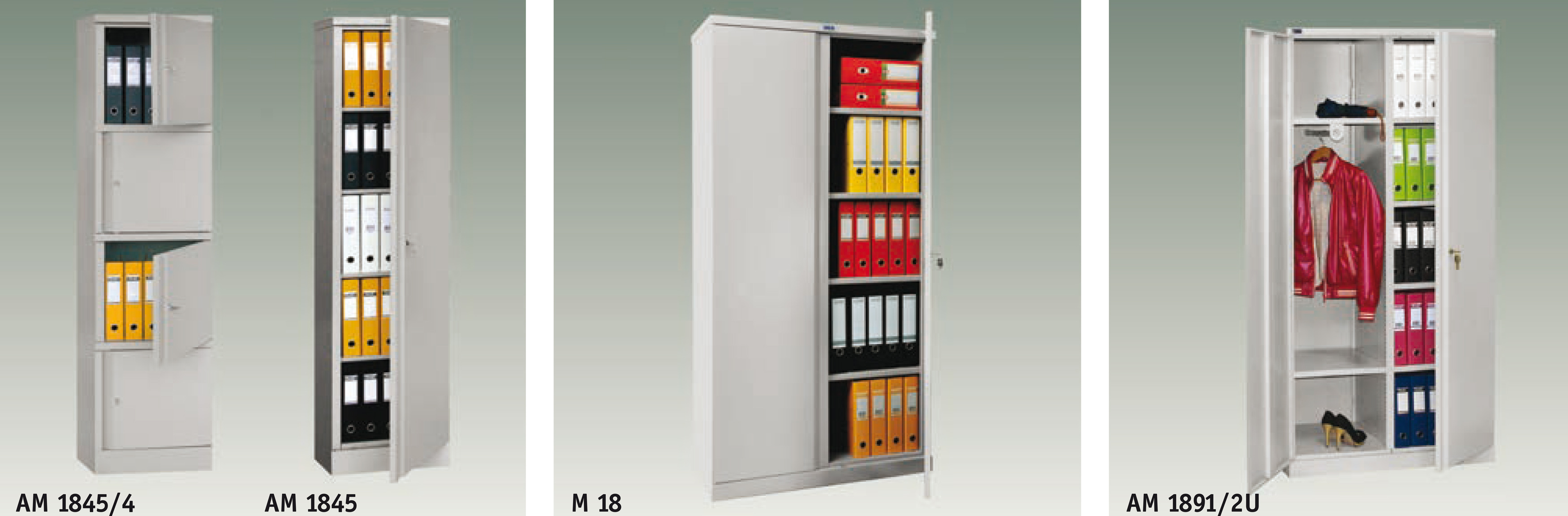 Шкаф архивный 4 полки (1830*915*370мм.) метал., замок, серый Практик - фото 6