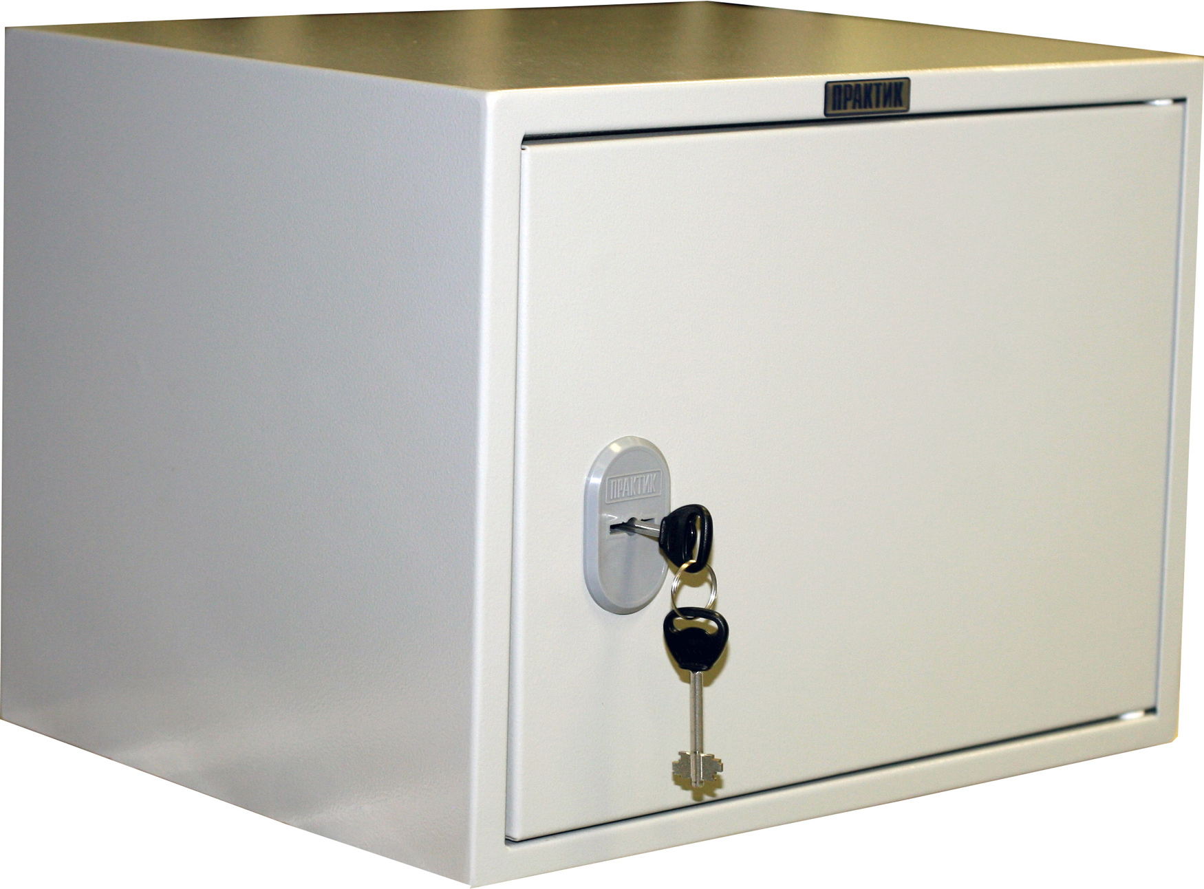 Шкаф бухгалтерский 1 полка съемная (320*420*350мм.) метал., замок, серый Практик - фото 3