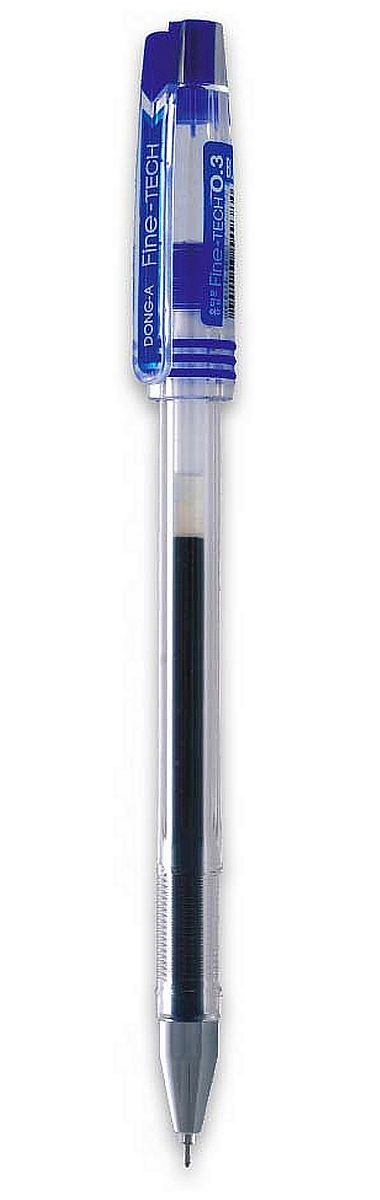 Гелева ручка FINETECH 0,5мм., корпус прозор., ст. син. Dong-A - фото 1