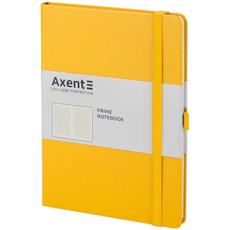 Книга записная Partner Prime А5 (145*210мм.), 96л, клетка, желт. Axent - фото 8