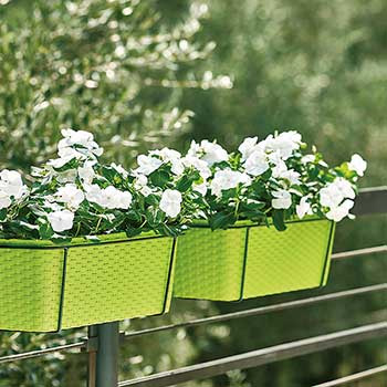 Набір вазон+ металеве кріплення 50*18*19, фісташ. Італія - фото 1