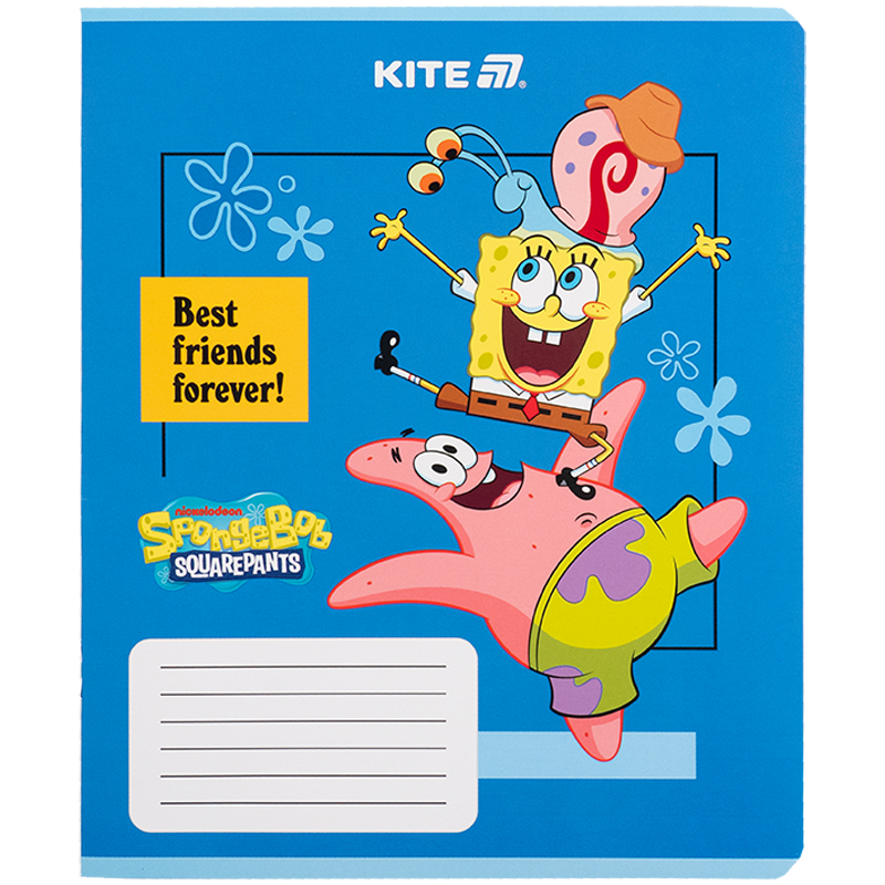 Зошит 12 арк., кл., софт тач + УФ лак, Sponge Bob (SB25-232) Kite — фото 12