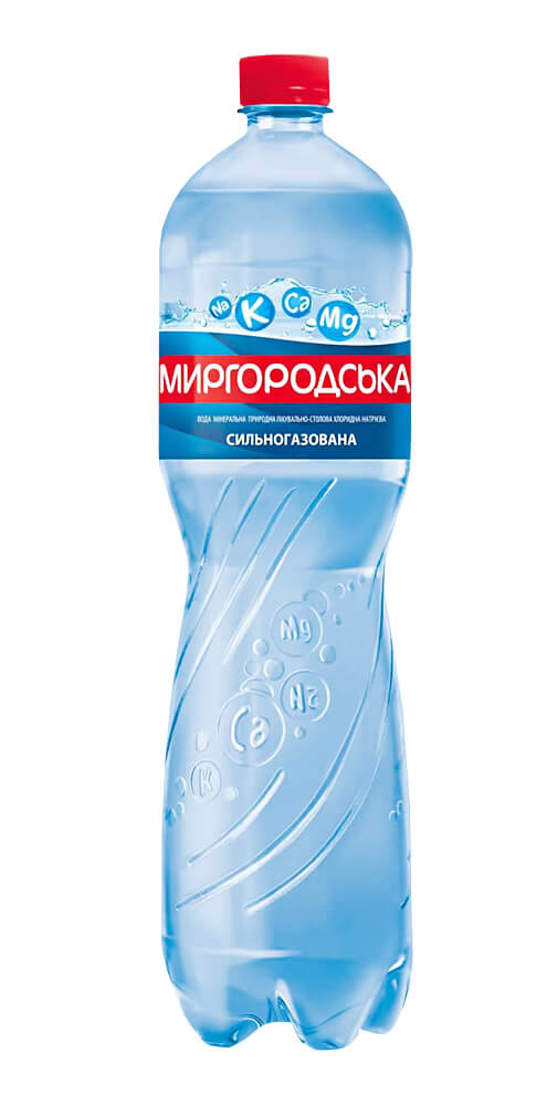 Вода минеральная сильногазированная Миргородская 1,5л., 6шт./уп., пластиковая бутылка Миргородская - фото 1