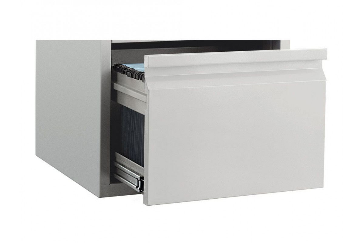 Тумба мобильная 4 ящика,(710*480*490мм.) метал., замок, серый Valberg - фото 1