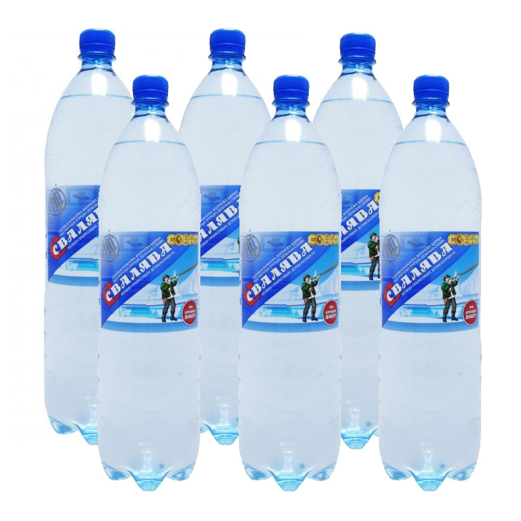 Вода минеральная газированная 1,5л., 6шт./уп., Свалява, пластиковая бутылка УкрМинВоды - фото 1