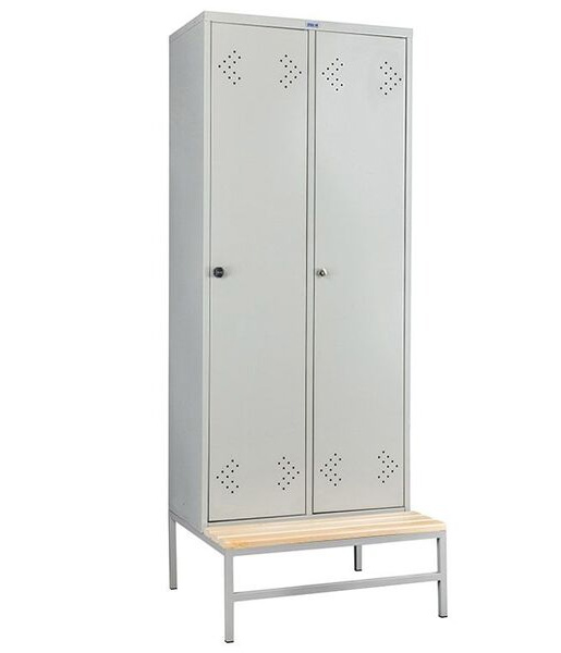 Подставка (скамья) (334/300x575x770) 1шт, сосна, серый Практик - фото 2