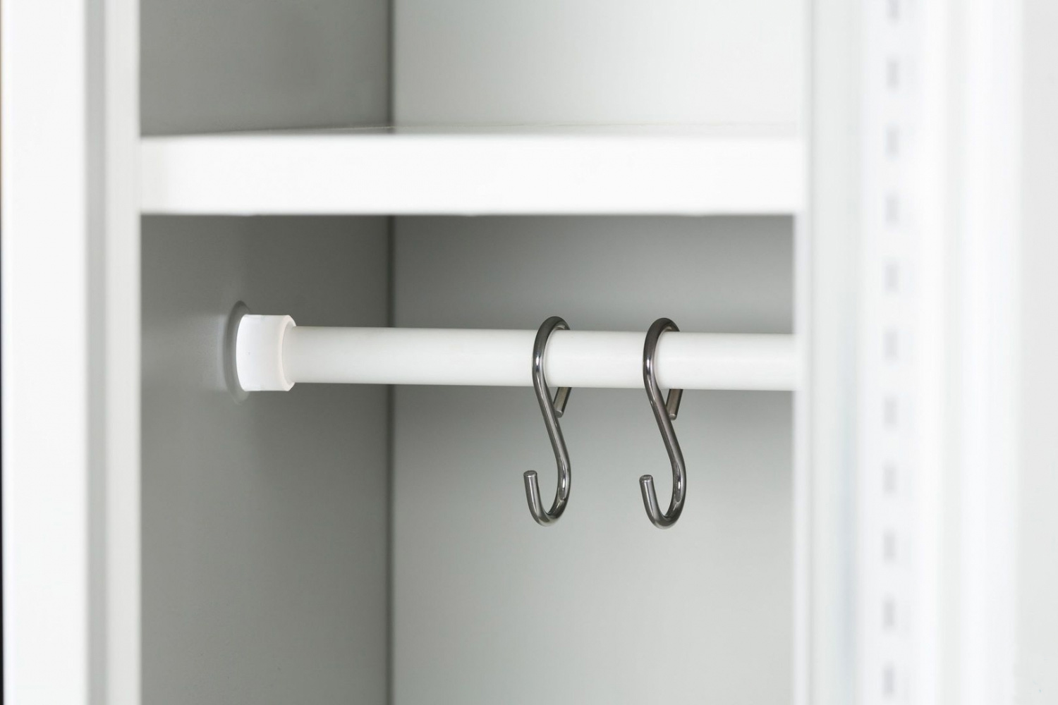 Шкаф для раздевалок, 1 дверь, Универсальный (1830*500*500мм) метал., замок, серый Практик - фото 2