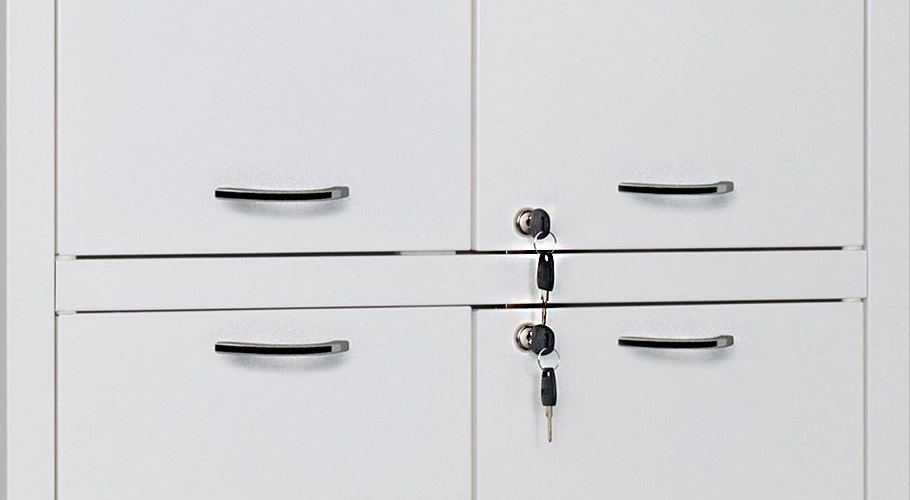 Шкаф медицинский HILFE MD 4 двери, 4 полки (1750/1850*800*400) метал., замок, бел. Hilfe - фото 3