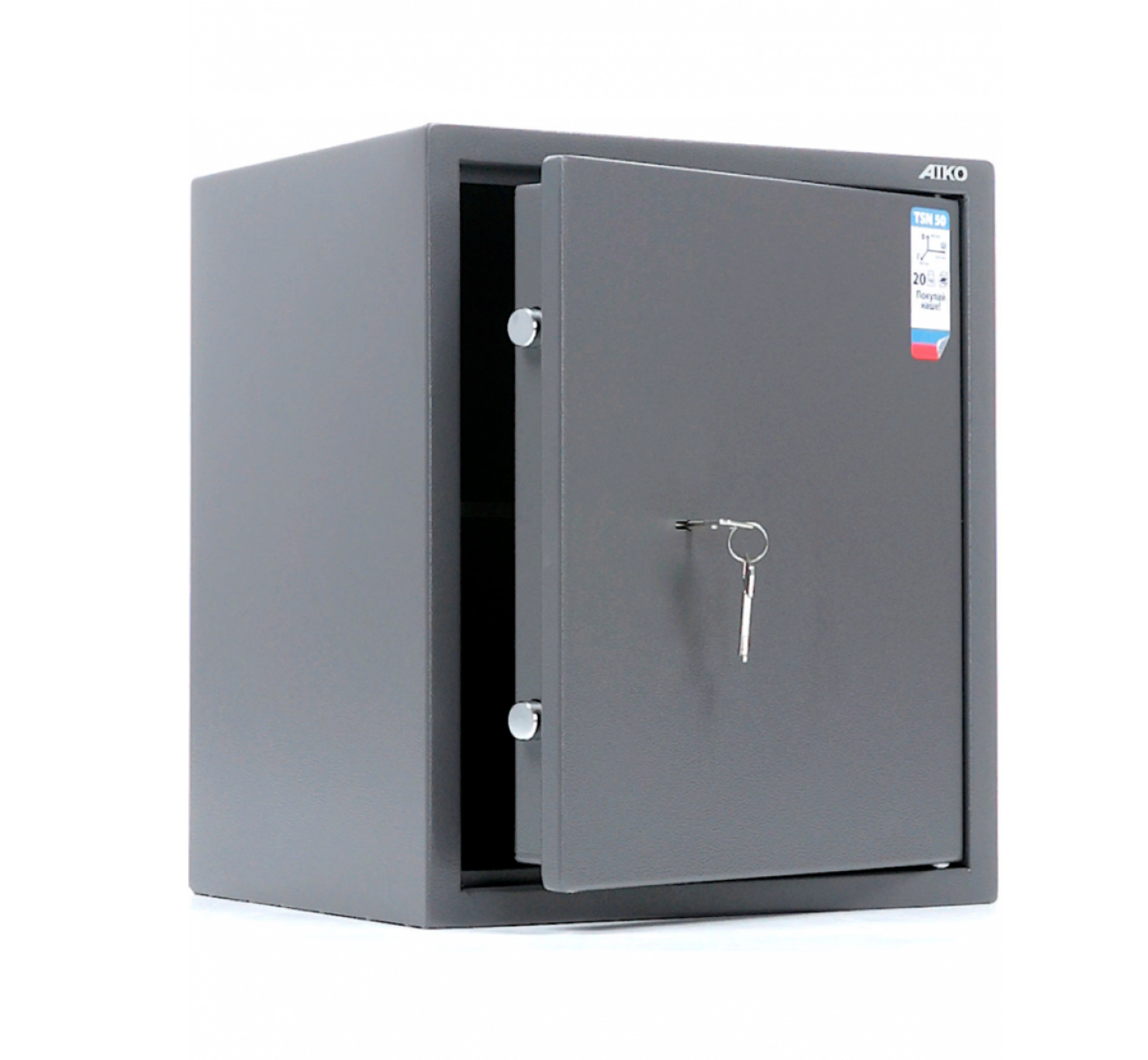 Сейф офісний (500*435*360мм.) з ключовим замком, 1 полиця TSN.50, графіт AIKO - фото 2