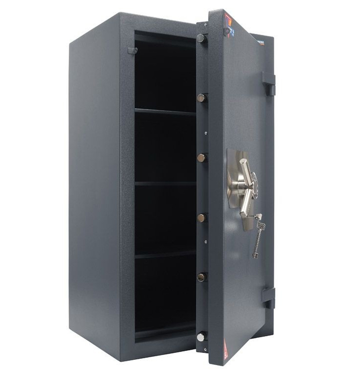 Сейф зламостійкий (1200*680*510мм.) елек/код. + ключовий замок, 3 полиці, 3 клас, Форт 1268 EL, граф Valberg - фото 2