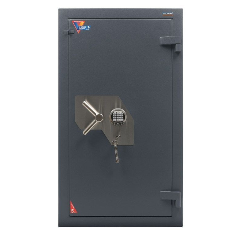 Сейф зламостійкий (1200*680*510мм.) елек/код. + ключовий замок, 3 полиці, 3 клас, Форт 1268 EL, граф Valberg - фото 5