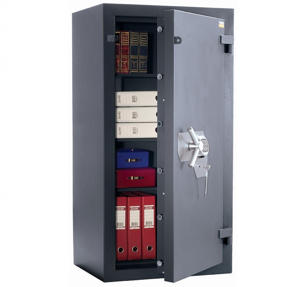 Сейф взломостойкий (1320*680*510мм.) элек/код. + ключевой замок, 3 полки, 3 класс, Форт 1368 EL, гра Valberg - фото 1