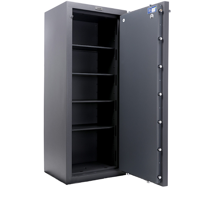 Сейф взломостойкий (1660*680*510мм.) два ключевых замка, 4 полки, 3 класс, Форт -1668.KL, графит Valberg - фото 4