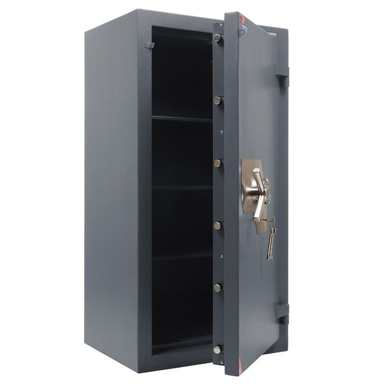 Сейф зламостійкий (1660*680*510мм.) єлек/код. + ключовий, 4 полиці, 3 клас, Форт -1668.EL, графіт Valberg - фото 2