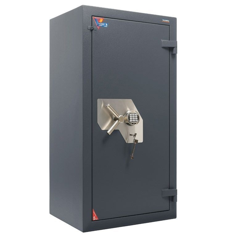 Сейф зламостійкий (1660*680*510мм.) єлек/код. + ключовий, 4 полиці, 3 клас, Форт -1668.EL, графіт Valberg - фото 4