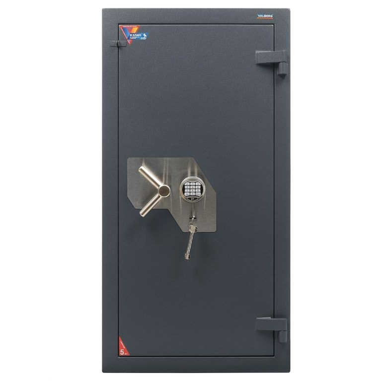 Сейф зламостійкий (1660*680*510мм.) єлек/код. + ключовий, 4 полиці, 3 клас, Форт -1668.EL, графіт Valberg - фото 5