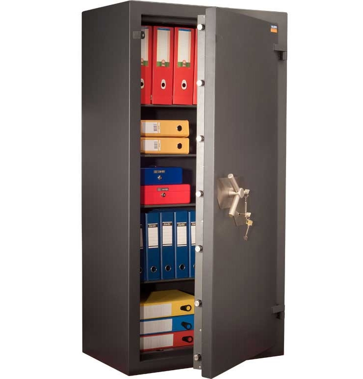 Сейф взломостойкий (1660*850*510мм.) два ключевых замка, 4 полки, 3 класс, Форт 1685 KL, графит Valberg - фото 1