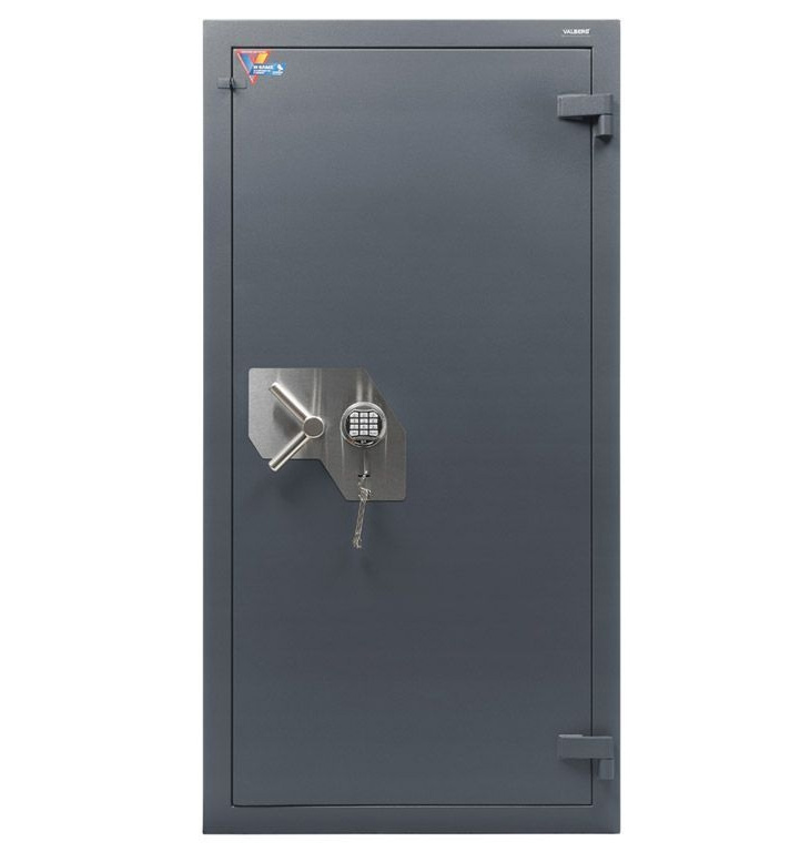 Сейф зламостійкий (1660*850*510мм.) елек/код. + ключовий, 4 полиці, 3 клас, Форт 1685 ЕL, графіт Valberg - фото 2