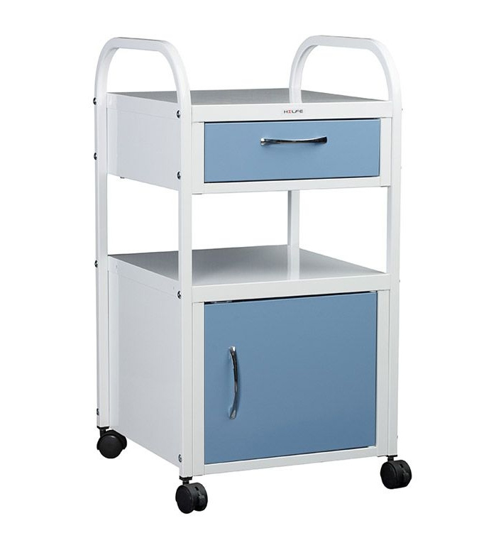 Тумба медицинская, подкатная МД ТП 1 ящик (860*450*466) металл, бел. Hilfe - фото 1