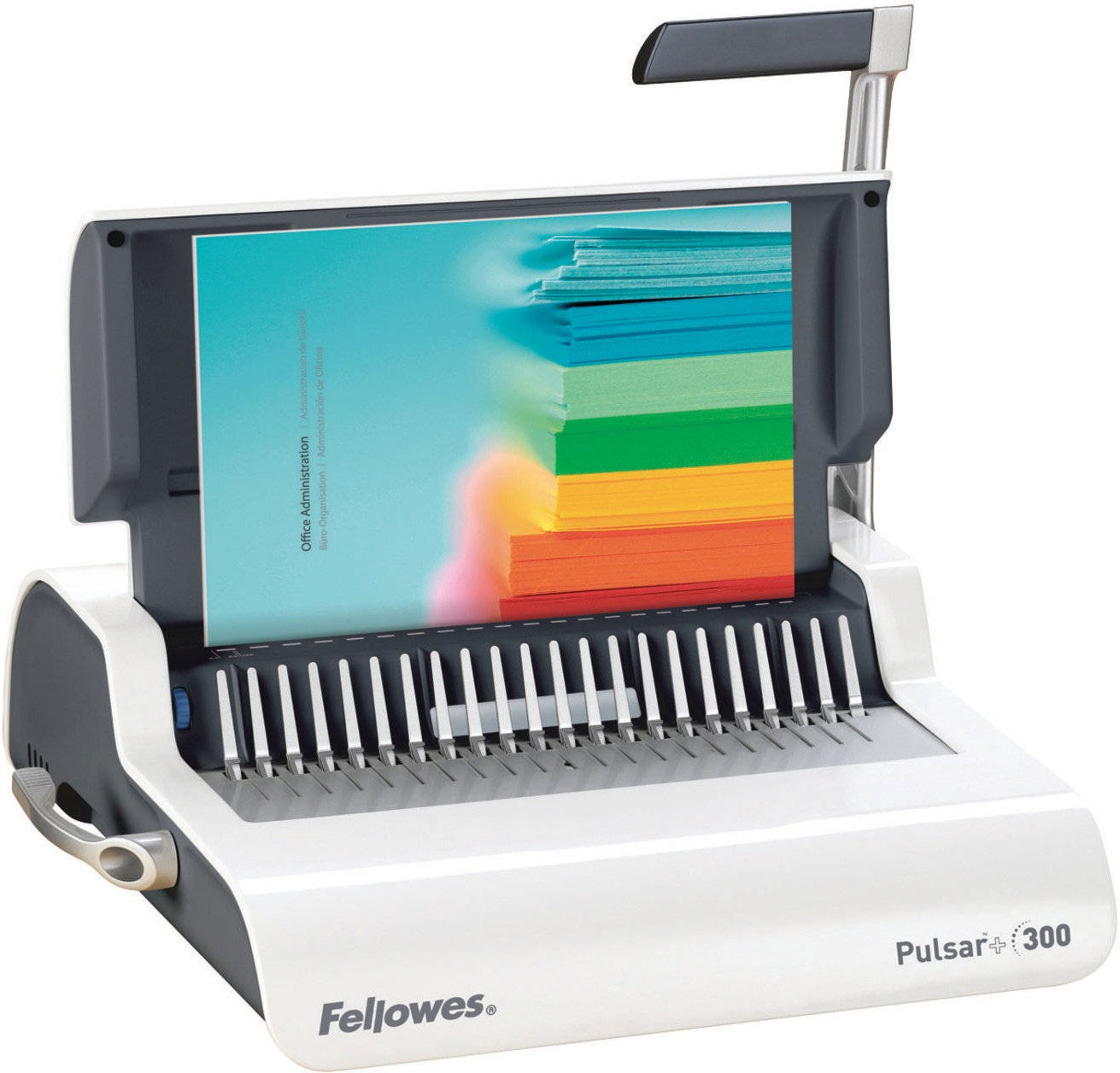 Переплетчик для пластиковых пружин PULSAR+, до 300л., дырокол 15л. f.(B5627601) FELLOWES - фото 7