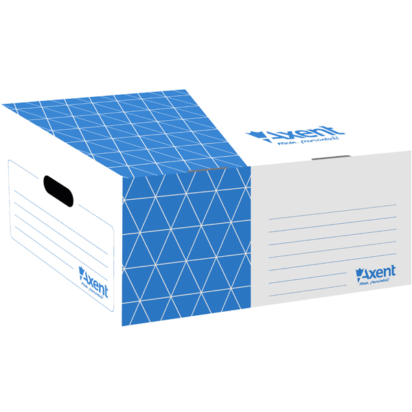 Контейнер для архивных коробок с верхней загрузкой 6шт. по 80мм. или 5шт. по 100мм., син. Axent - фото 1