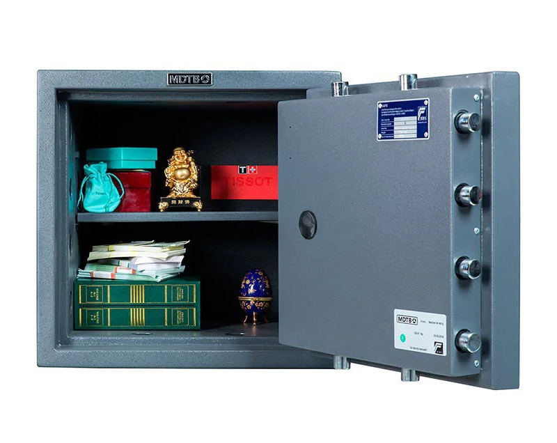 Сейф зламостійкий (550*550*520мм.) елек/код.+ ключовий, 1 полиці, 4 клас, Banker-M 55-EK, графіт MDTB - фото 2