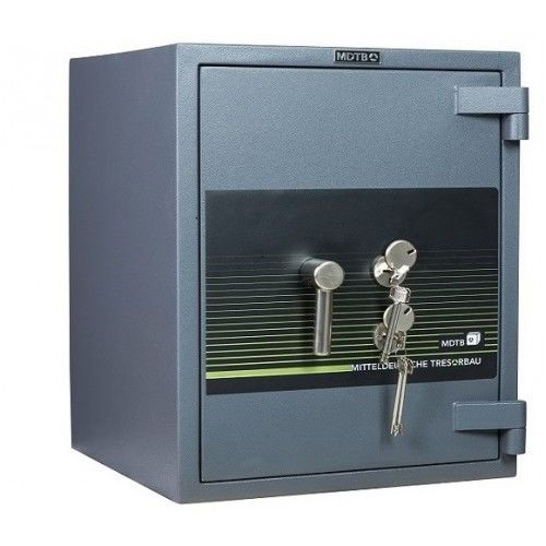 Сейф взломостойкий (670*550*520мм.) два ключевых замка, 1 полка, 4 класс, Banker-M 67-2K, графит MDTB - фото 1