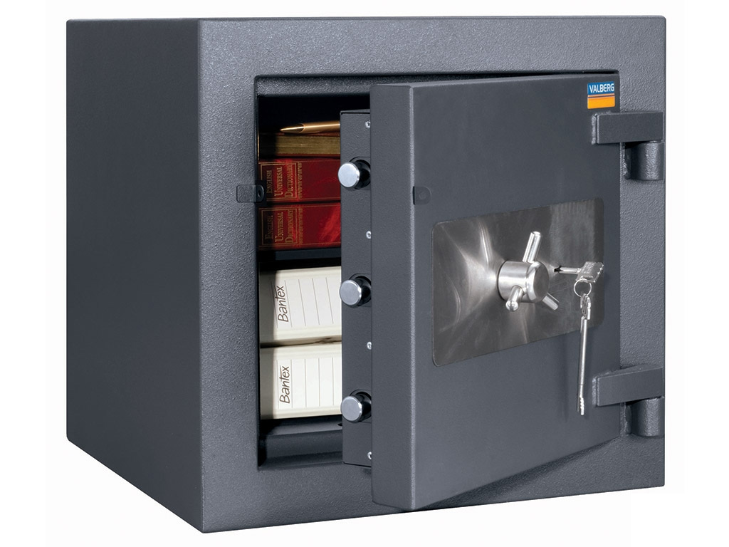 Сейф злаамостійкий (500*510*510мм.) ключовий, 1 полиця, 3 клас, Форт 50, графіт Valberg - фото 1