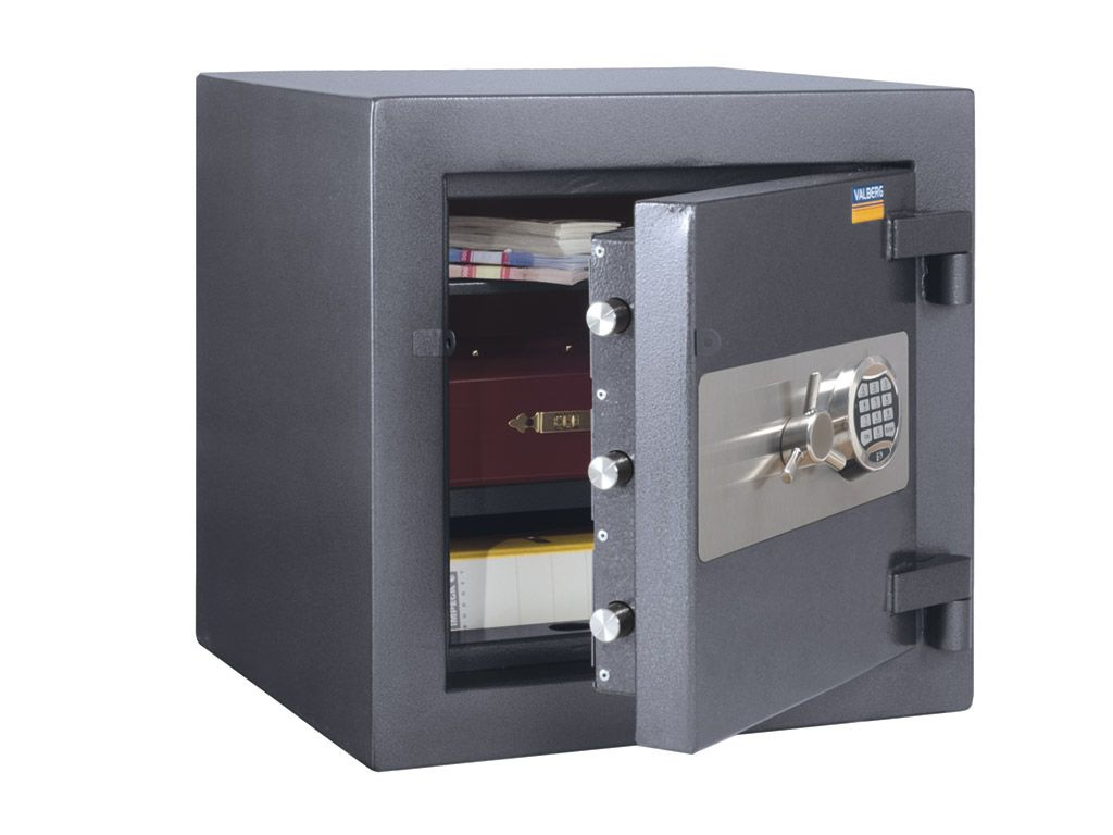 Сейф зламостійкий (500*510*510мм.) електроний кодовий замок, 1 полиця, 3 клас, Форт 50 EL, графіт Valberg - фото 1