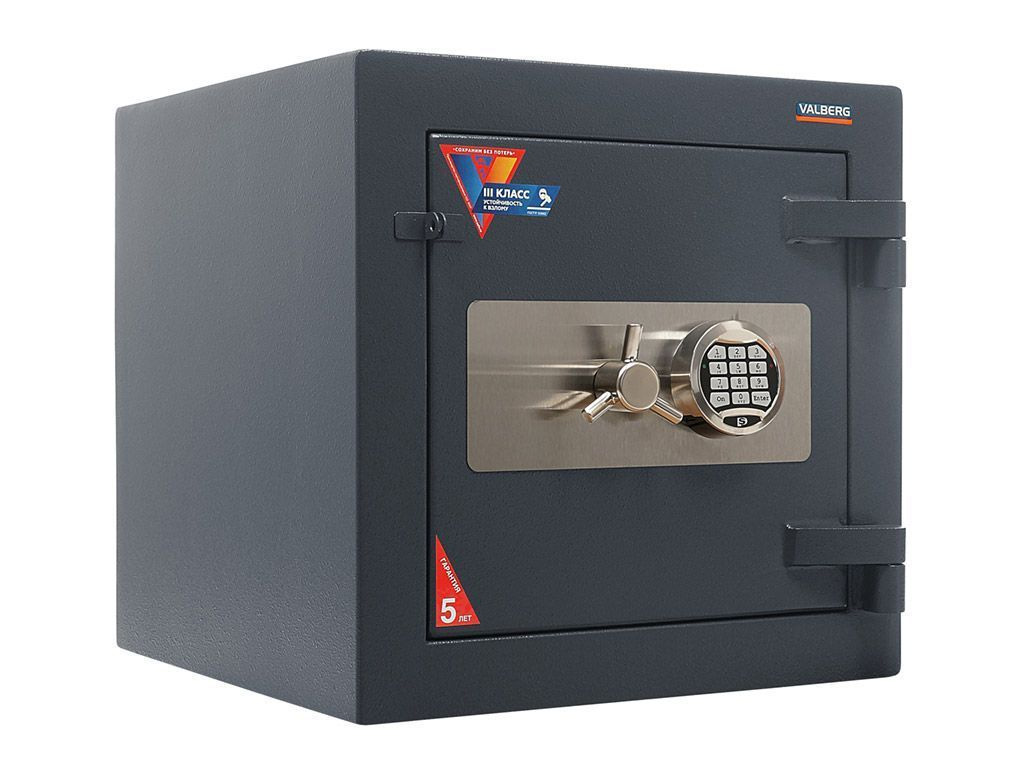 Сейф зламостійкий (500*510*510мм.) електроний кодовий замок, 1 полиця, 3 клас, Форт 50 EL, графіт Valberg - фото 2