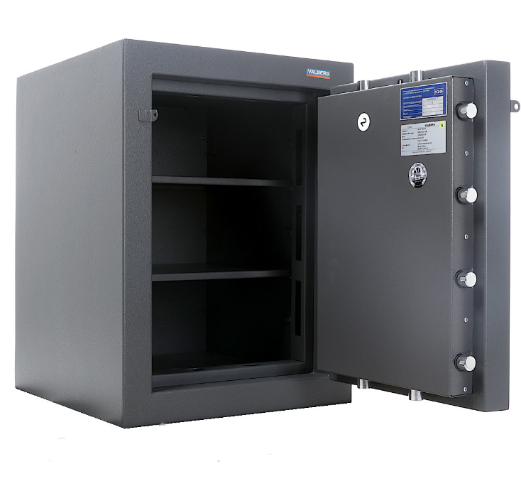 Сейф взломостойкий (670*510*510мм.) два ключевых замка, 2 полки, 3 класс, Форт 67 KL, графит Valberg - фото 3