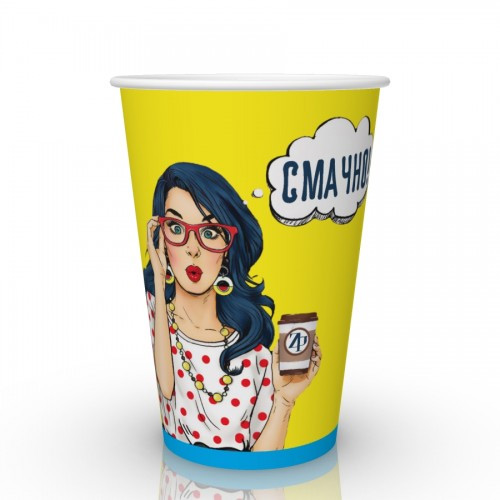 Стакан бумажный 340мл., 50шт./уп., с рисунком Украина - фото 3