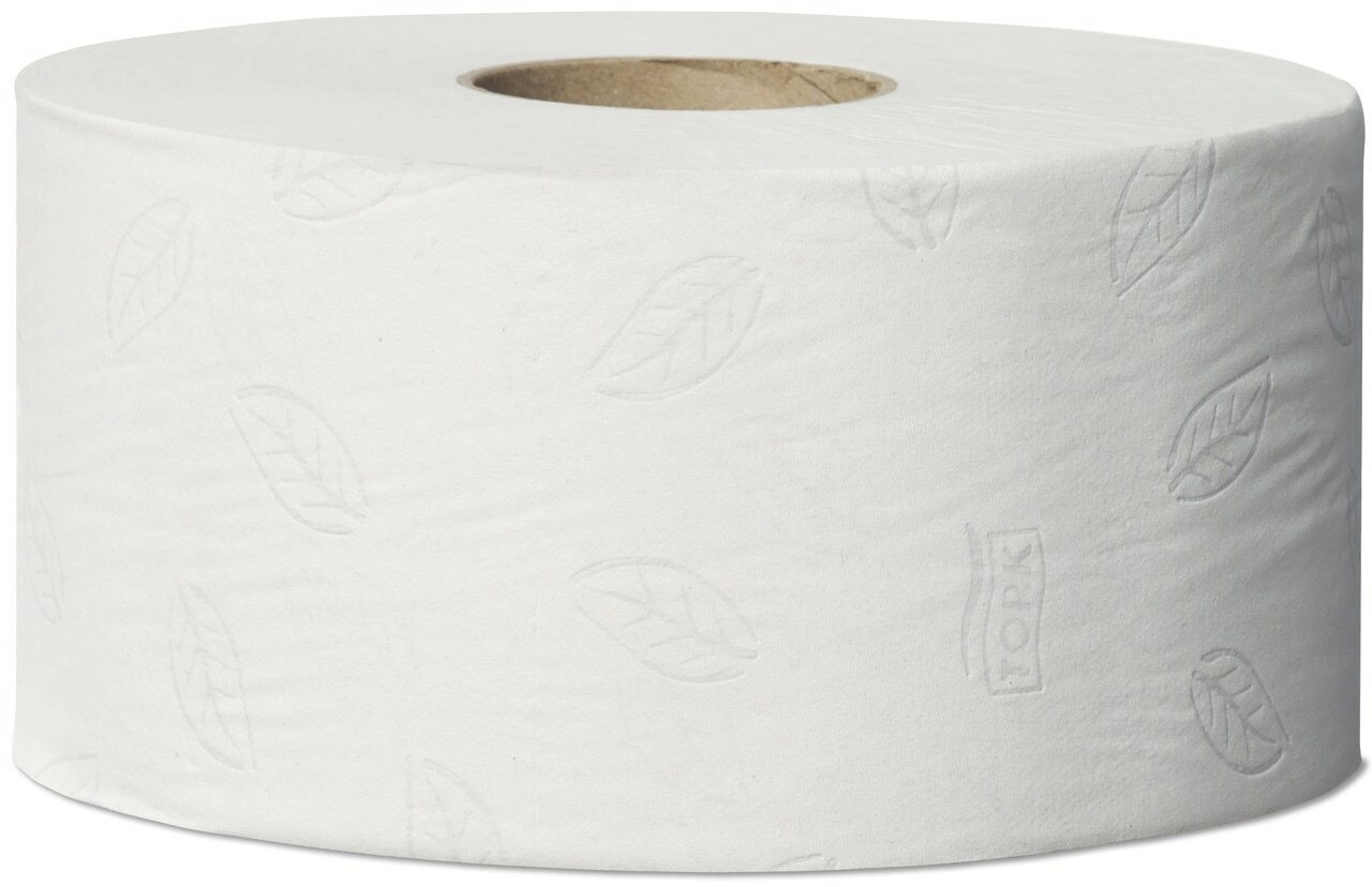 Папір туалетний Джамбо, без відривів, 2-х шар., целюлоза, 170м., 12шт./уп., (T2), біл. Tork - фото 3