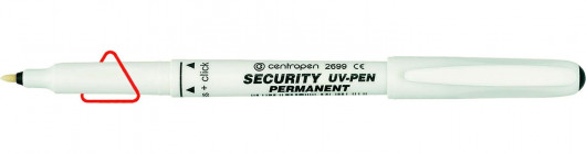 Маркер Security UV-Pen круглий наконечник 1мм., з ліхтариком Centropen — фото 4