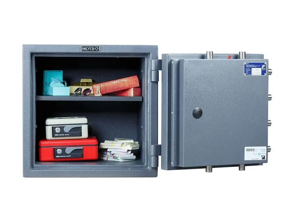 Сейф зламостійкий (500*510*510мм.) два ключових замка, 1 полиця, 3 клас, Fort-M 50.2K, графіт MDTB - фото 1