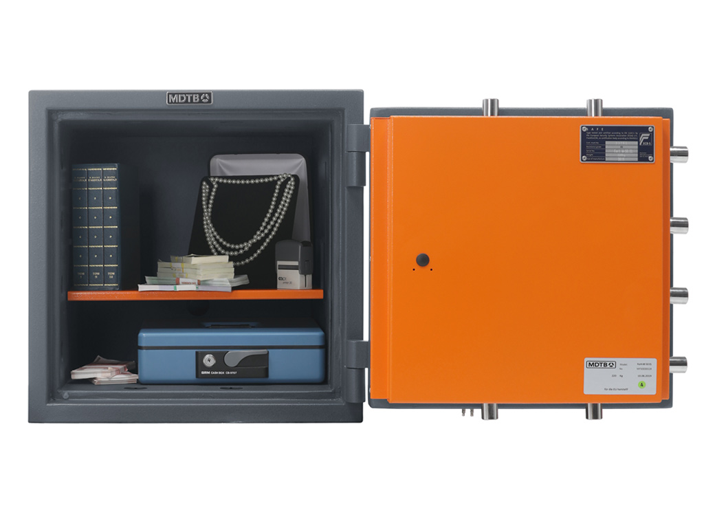 Сейф взломостойкий (500*510*510мм.) элек/код. + ключевой замок, 1 полка, 3 класс, Fort-M 50.EК, граф MDTB - фото 1