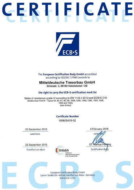 Сейф взломостойкий (500*510*510мм.) элек/код. + ключевой замок, 1 полка, 3 класс, Fort-M 50.EК, граф MDTB - фото 2