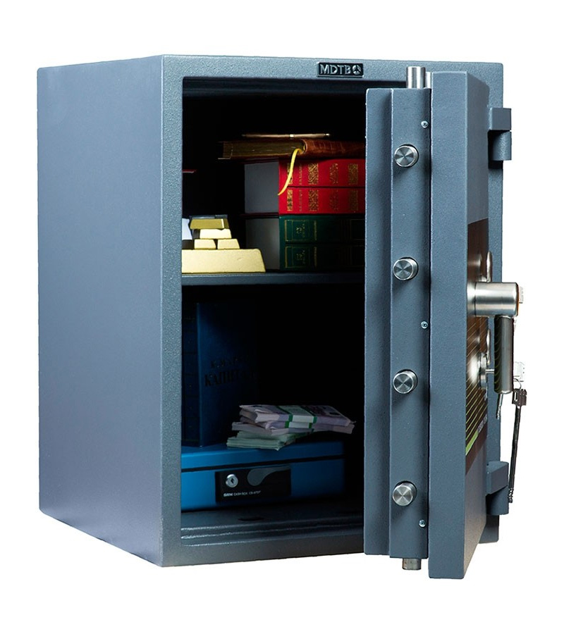Сейф взломостойкий (670*510*510мм.) два ключевых замка, 1 полка, 3 класс, Fort-M 67.2K, темно-сер. MDTB - фото 1