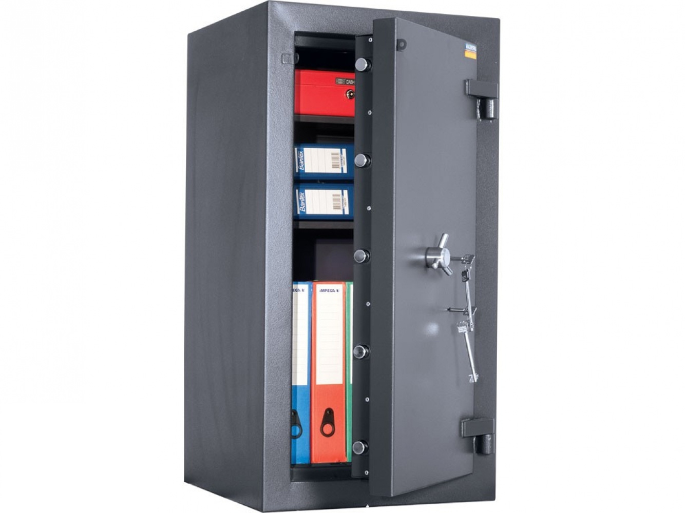 Сейф взломостойкий (990*510*510мм.) два ключевых замка, 2 полки, 3 класс, Гранит III-99.KL, графит Valberg - фото 1