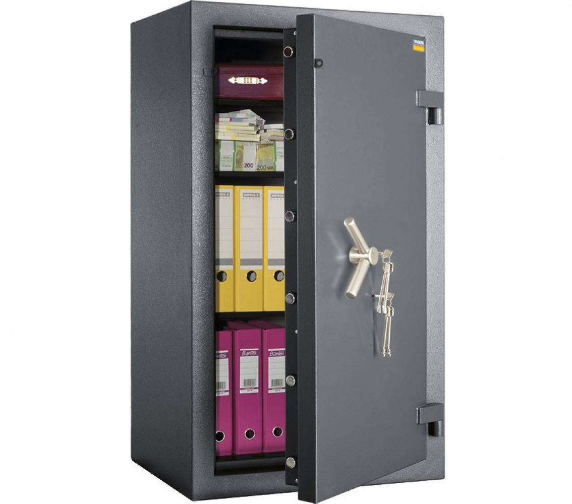 Сейф зламостійкий (1200*680*510мм.) два ключових замка, 2 полиці, 3 клас, Граніт III-1268.KL, графі Valberg - фото 1