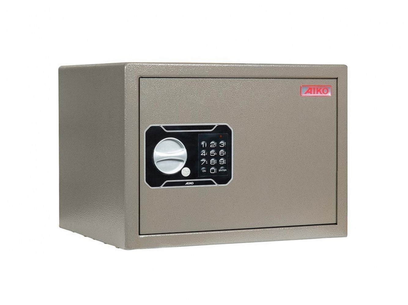 Сейф офисный (250*340*280мм.) электронный кодовый замок, 1 полка, ТM-25 EL, св.-коричн. AIKO - фото 1