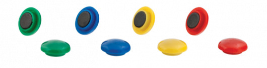 Магніти для магнітних дошок D=20mm 8шт/уп., асорті BuroMax — фото 3