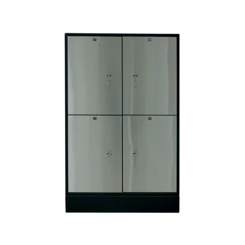 Блок депозитных ячеек (920*635*430) ключевой замок, 4 ячейки, нерж/сталь, сталь. Valberg - фото 1