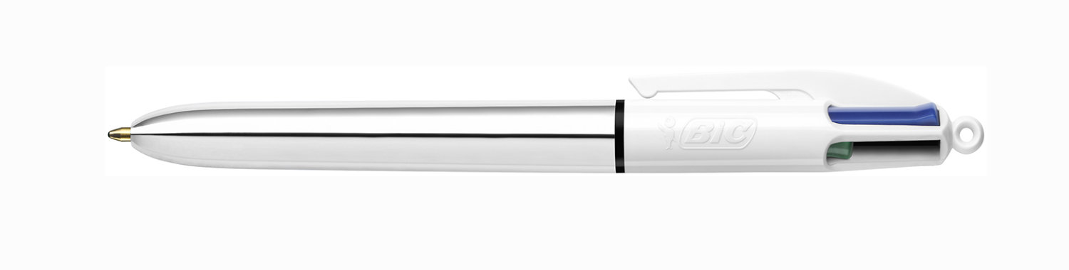 Ручка шариковая 4 in 1 Colours Shine Silver, серебр. Bic - фото 3