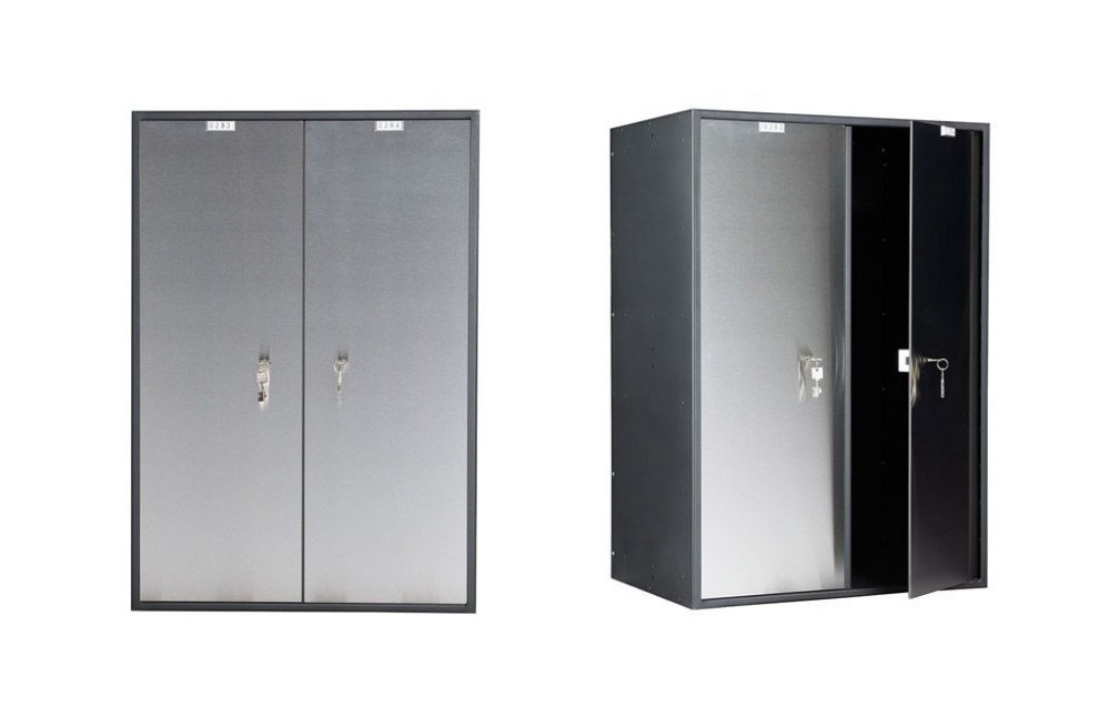 Блок депозитных ячеек (920*635*430) ключевой замок, 2 ячейки, нерж/сталь, сталь. Valberg - фото 2