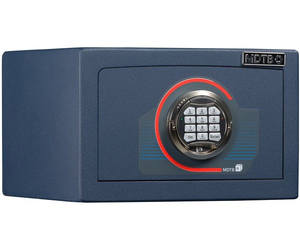 Сейф зламостійкий (220*350*310мм.) з електр.кодовим замком, 1 полиця, 1 клас, MDTB EK-22.E, син. MDTB - фото 2