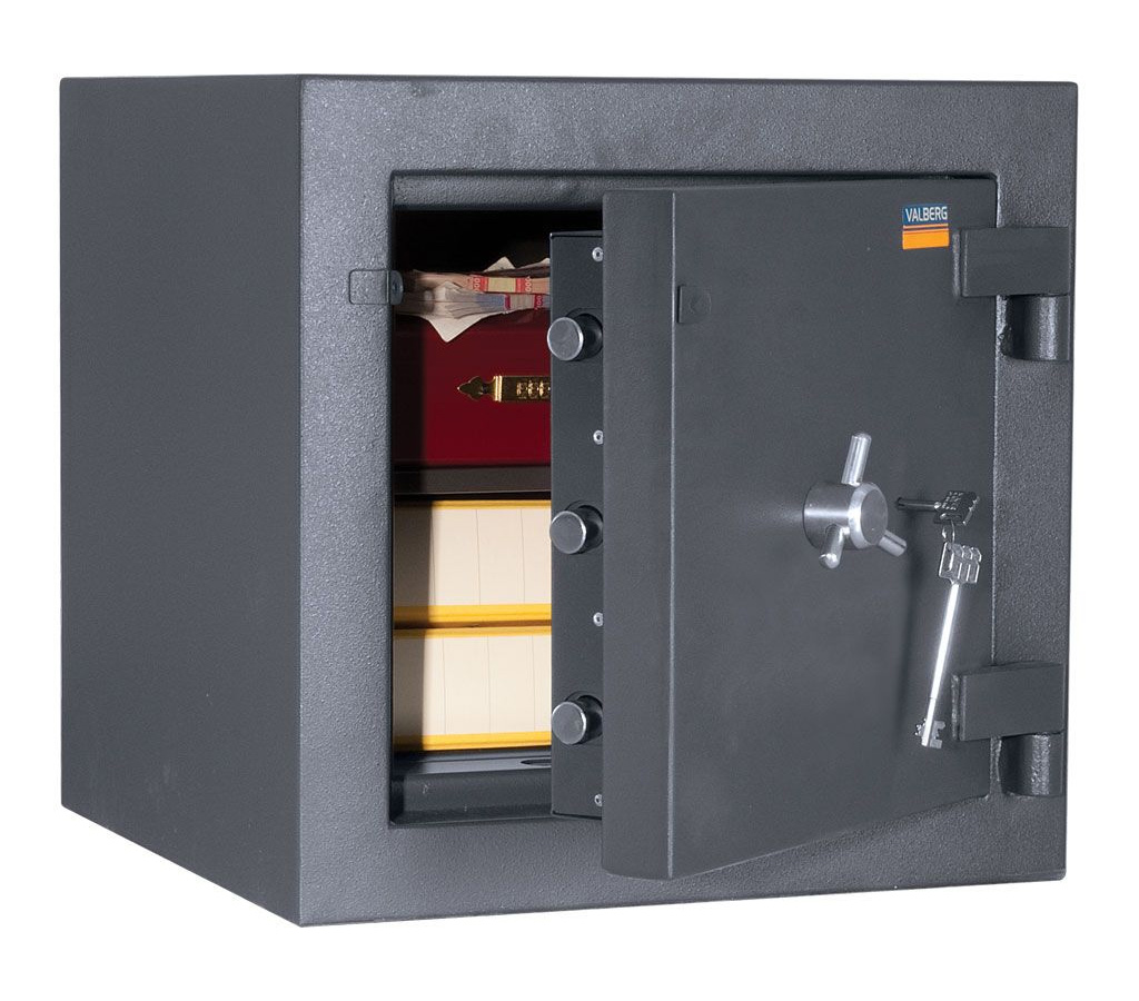 Сейф взломостойкий (500*510*510мм.) ключевой замок, 1 полка, 3 класс, Гранит III-50, графит Valberg - фото 1