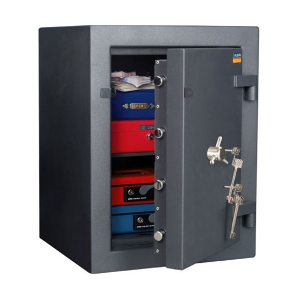 Сейф взломостойкий (670*510*510мм.) два ключевых замка, 1 полка, 3 класс, Гранит III-67.KL, графит Valberg - фото 3